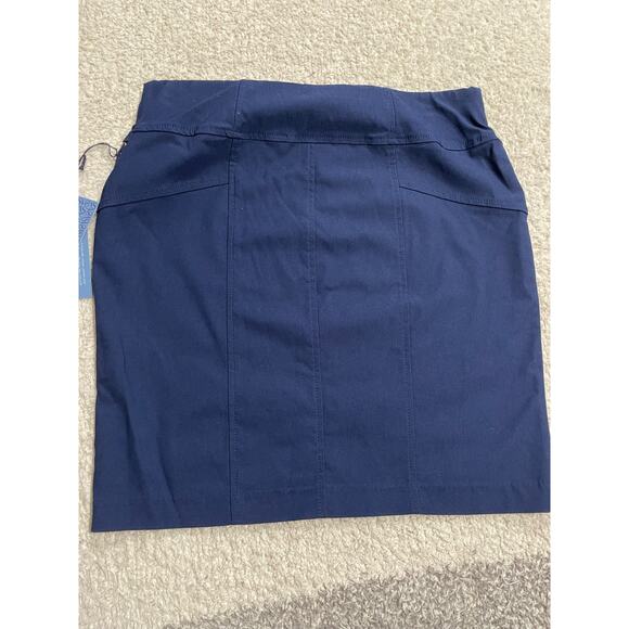 NWT Simply Vera Vera Wang Women's Size PS Pencil Mini Skirt Blue Petite Small - Picture 2 of 9